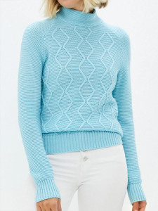 Джемпер высокое горло л1031 лед