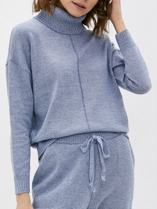 Джемпер высокое горло л1026 джинс