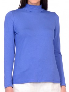 Джемпер высокое горло в0699 синий