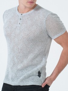 Джемпер короткий рукав 2249 серый 1