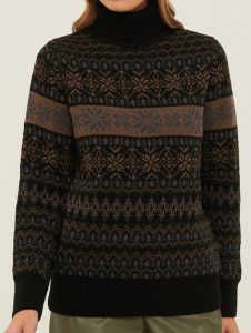 Джемпер высокое горло л1142 графит