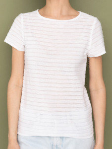 Джемпер короткий рукав л21225 белый