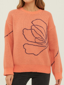 Джемпер л1277 коралловый