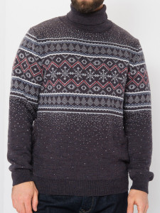 Джемпер высокое горло 22352 капучино