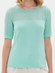 Джемпер короткий рукав л1482 мята