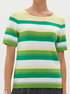 Джемпер короткий рукав л1485 зеленый