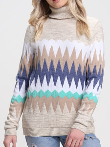 Джемпер высокое горло л1290 рислинг