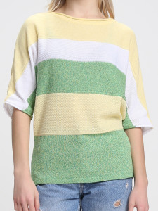 Джемпер короткий рукав л20711 лайм