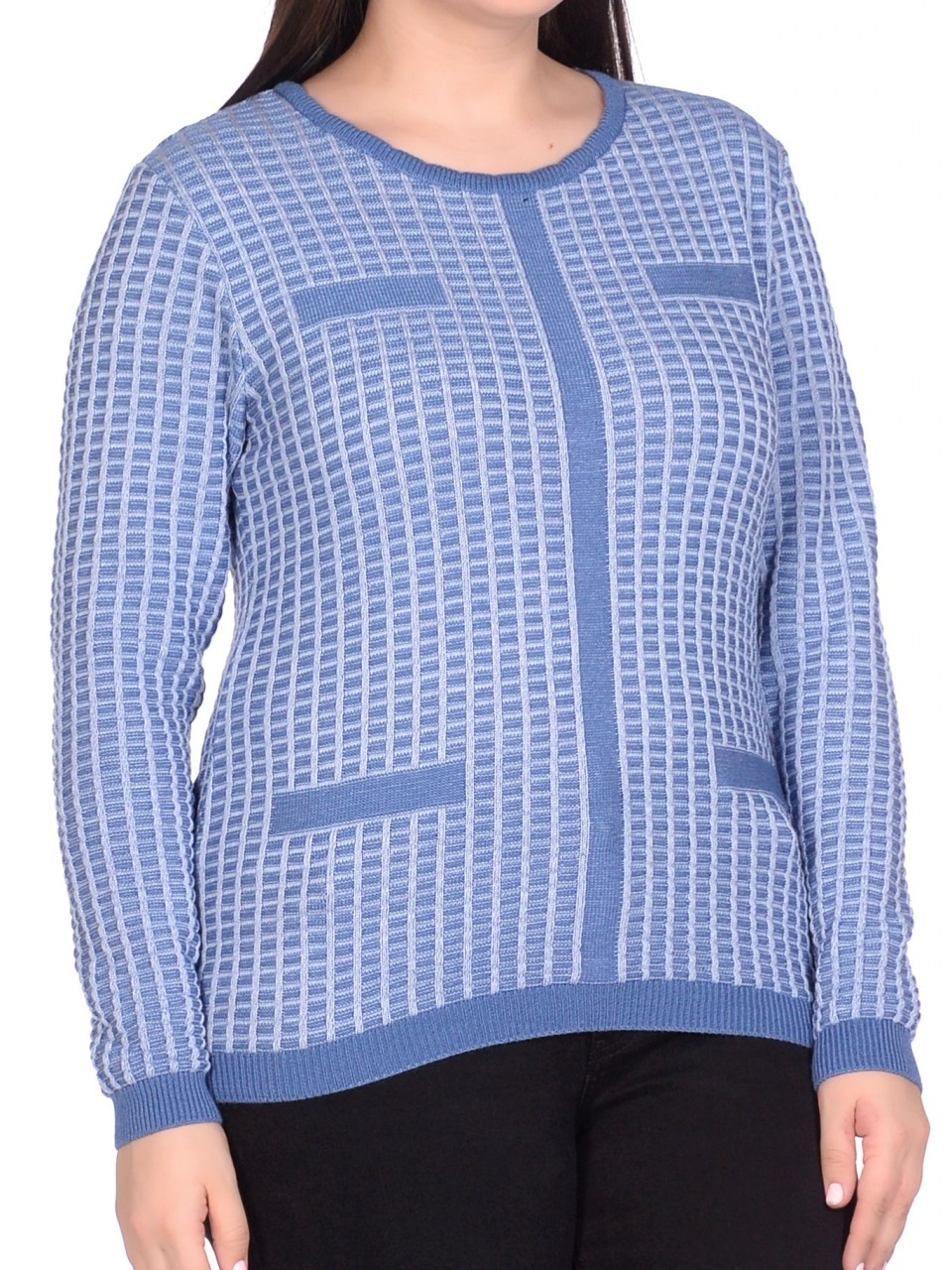 Джемпер л0928 голубой