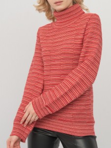 Джемпер высокое горло л1162 радуга