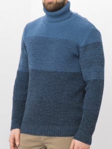 Джемпер высокое горло 22370 джинс