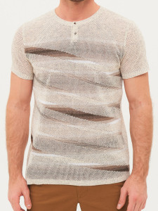 Джемпер короткий рукав 1811 лен 1