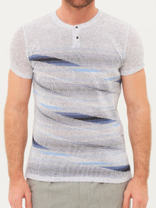 Джемпер короткий рукав 1811 серый 3