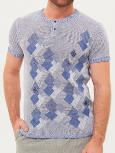 Джемпер короткий рукав 1810 серый 2