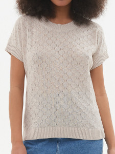 Джемпер короткий рукав л0461 лен 2