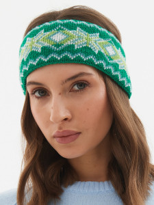Повязка на голову а1454 зеленый