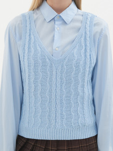 Жилет л1437 голубой