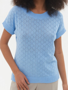 Джемпер короткий рукав л0461 голубой 2