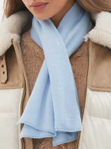 Шарф а1453 голубой