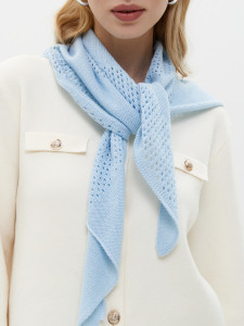 Шарф (косынка) а1493 голубой